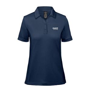 WOMEN'S MONTEREY S/S POLO- NAVY with Major Drilling 3.25"W-CF35287