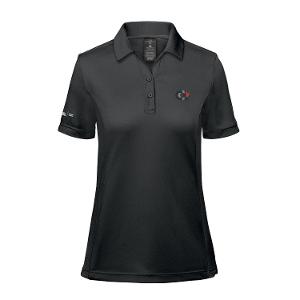 WOMEN'S MONTEREY S/S POLO- BLACK with CCL-CF35087