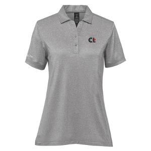 WOMEN'S VOLANTE H2X-DRY S/S POLO - GRANITE HEATHER with CCL-CF32378