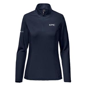WOMEN'S MONTEREY 1/4 ZIP PULLOVER-NAVY with KPIC-CF34993