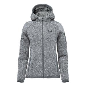 WOMEN'S AVALANTE FULL ZIP FLEECE HOODY - GRANITE HEATHER with FWS-CF33641