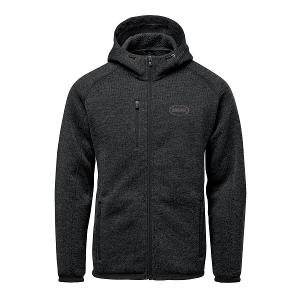 MEN'S AVALANTE FULL ZIP FLEECE HOODY - BLACK / HEATHER with Bourgault One Color - 2024-CF34408