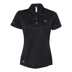 Ladies Adidas Performance Polo – Black with CCL-CF35127