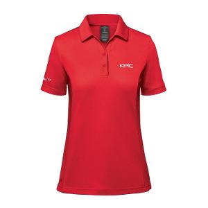 WOMEN'S MONTEREY S/S POLO- RED with KPIC-CF34980