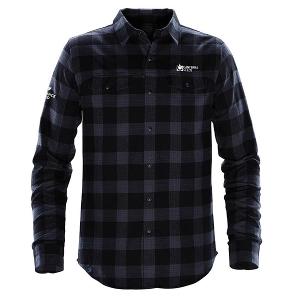 MEN'S LOGAN SNAP FRONT SHIRT - NAVY PLAID with Canterra Seeds - Horizontal -CF33771