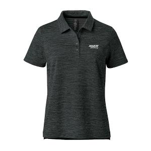 WOMEN'S TORRENTE S/S POLO - CHARCOAL MIX with Major Drilling 3.25"W-CF35293