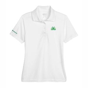 CORE365 Women's Origin Performance Piqué Polo - WHITE with Vector - 2.25-CF33452