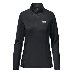 WOMEN'S MONTEREY 1/4 ZIP PULLOVER - BLACK with Major Drilling 3.25"W-CF35298