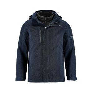 Apex - Men's 3 in 1 Jacket - Navy with Major Drilling 3.25"W-CF33856