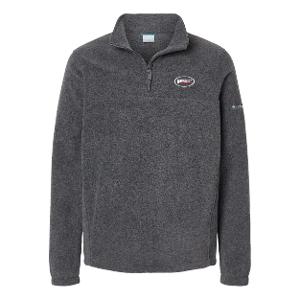 STEENS MOUNTAIN™  HALF ZIP FLEECE PULLOVER - CHARCOAL HEATHER with Bourgault Full Color No Fill 2.75"W-CF36222