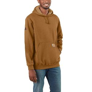 CARHARTT LOOSE FIT MIDWEIGHT LOGO SLEEVE GRAPHIC SWEATSHIRT - CARHARTT BROWN with CCL-CF33632
