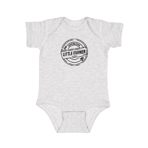 RABBIT SKINS INFANT FINE JERSEY BODYSUIT - ASH.