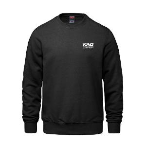 Crew - Adult Crewneck Pullover Sweatshirt - Black with KAG Embroidery-CF33960