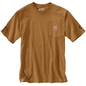 CARHARTT LOOSE FIT HEAVYWEIGHT POCKET T-SHIRT – CARHARTT BROWN with CCL-CF35146