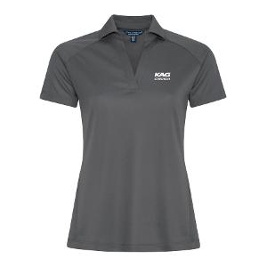 COAL HARBOUR® TECH MESH SNAG RESISTANT LADIES' POLO - DARK GREY with KAG Embroidery-CF34641