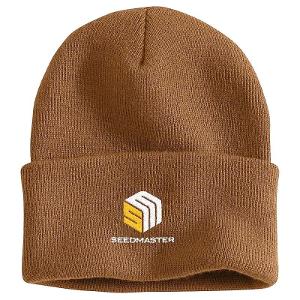 CARHARTT ACRYLIC WATCH TOQUE - CARHARTT BROWN with SeedMaster - Stacked -CF36610