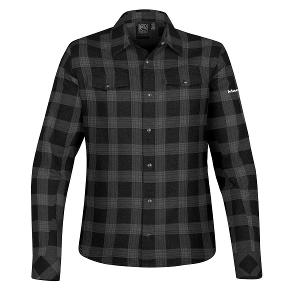 WOMEN'S LOGAN SNAP FRONT SHIRT - CARBON PLAID with MacDon Embroidery-CF34598