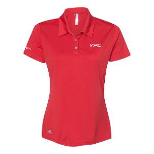 Ladies Adidas Performance Polo – Red with KPIC-CF35030