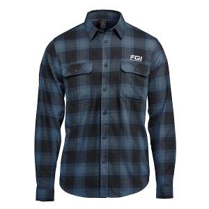 MEN'S CHESAPEAKE L/S SHIRT - BLUE PLAID with FGI-CF34446