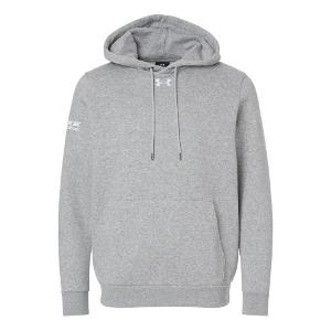 Under Armour Men’s Team Icon Fleece Hooded Sweatshirt - Pitch Grey with Major Drilling 3.25"W-CF35340