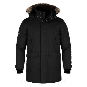 Ultimate - Men's Cold Weather Parka w/ Detachable Hood - Black with Bourgault One Color - 2024-CF34185