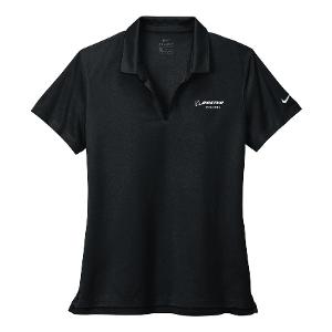 NIKE DRI-FIT MICRO PIQUE 2.0 LADIES' POLO - BLACK-CF29691