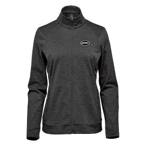WOMEN'S TREELINE PERFORMANCE JACKET - BLACK HTHR with Bourgault - Full Color - 2024 2.75" W-CF34407