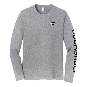 PORT & COMPANY® LONG SLEEVE FAN FAVORITE™ TEE - ATHLETIC HEATHER with bourgault full color fusion-CF32933