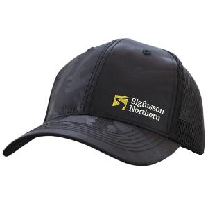 URBAN NORTH BLACK CAMO CAP - BLACK with Sigfusson Northern-CF30622