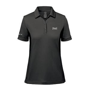 WOMEN'S MONTEREY S/S POLO- BLACK with FWS-CF34874