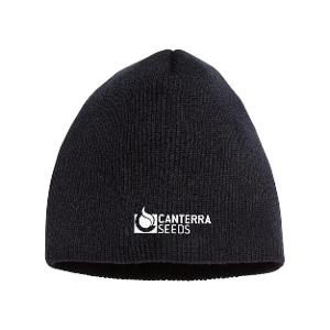 Whirlibird™ Watch Cap Beanie - Black with Canterra Seeds - Horizontal -CF33797