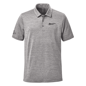 MEN'S TORRENTE S/S POLO - GREY MIX with Canterra Seeds - Horizontal -CF33767