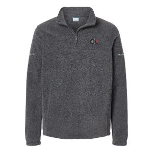 Steens Mountain™  Half Zip Fleece Pullover –  Charcoal Heather with CCL-CF35142