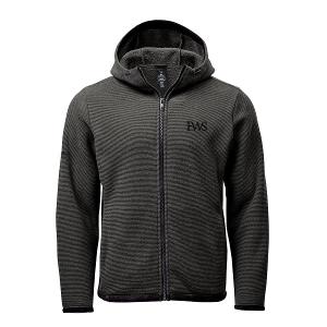 MEN'S MEDUSA FLEECE HOODY - CHARCOAL STRIPE with FWS-CF31231