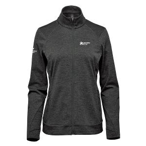 WOMEN'S TREELINE PERFORMANCE JACKET - BLACK HEATHER with Canterra Seeds - Horizontal -CF33776