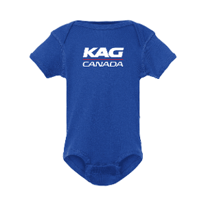 INFANT BABY RIB BODYSUIT - ROYAL with KAG Canada - 4.5IN-CF36899