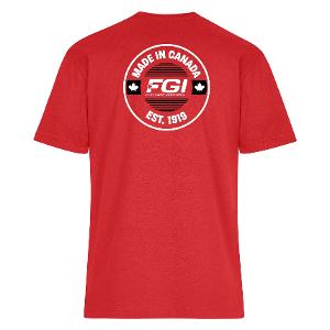 ATC 24EVER™ RING SPUNCOTTON TEE – RED with FGI Heat Transfer-CF34814