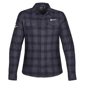 WOMEN'S LOGAN SNAP FRONT SHIRT - NAVY PLAID with Canterra Seeds - Horizontal -CF33772
