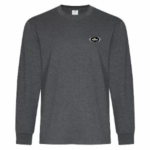 ATC™ EVERYDAY RING SPUN COTTON LONG SLEEVE TEE DG with Highline Oval - 3.00" Wide -CF32809