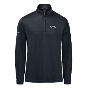 MEN'S MONTEREY 1/4 ZIP PULLOVER - BLACK with KPIC-CF34989