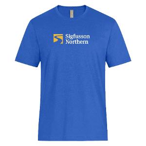 ATC 24EVER™ RING SPUNCOTTON TEE – ROYAL with Sigfusson Northern	- Heat Transfers-CF35540