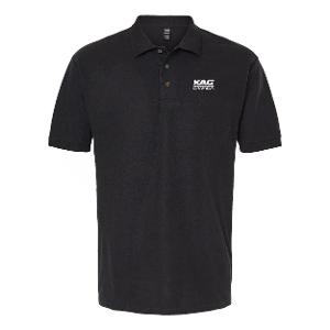 M&O RING-SPUN PIQUÉ  POLO - BLACK with KAG Embroidery-CF34648