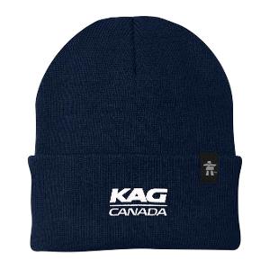 URBAN NORTH™ 100% ACRYLIC RIB KNIT CUFF TOQUE NV with KAG Embroidery-CF34012