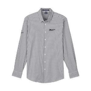 DEVON & JONES CROWNLUX PERFORMANCE® MEN'S GINGHAM SHIRT - GRAPHITE with Canterra Seeds - Horizontal -CF33518