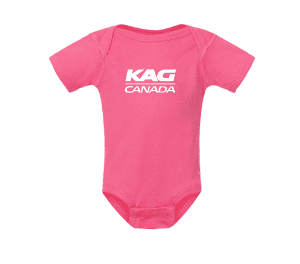 Infant Baby Rib Bodysuit- Hot Pink with KAG Canada - 4.5IN-CF36901