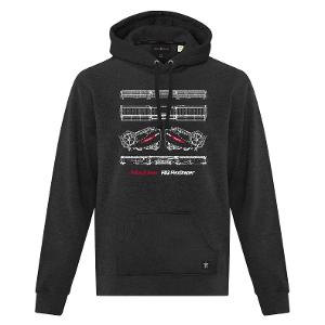 URBAN NORTH PULLOVER HOODY BKHR with MacDon FD2Flex Draper-CF31138
