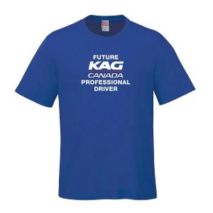 Parkour - Youth RING SPUN Combed Cotton Crewneck T-Shirt - ROYAL with Future KAG Driver -CF34028