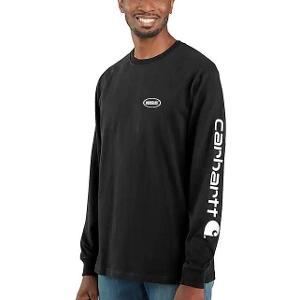 CARHARTT WORKWEAR LONG SLEEVE GRAPHIC LOGO T-SHIRT BK with Bourgault One Color - 2024-CF34146