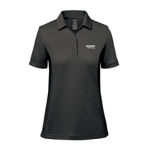WOMEN'S MONTEREY S/S POLO- GRANITE with Major Drilling 3.25"W-CF35290