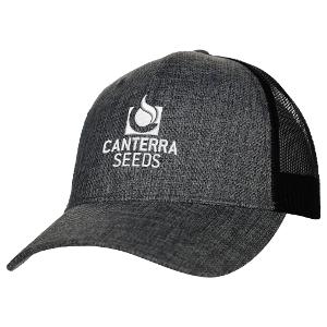 URBAN NORTH CANVAS TRUCKER MESH CAP - GREY / BLACK with Canterra Stacked-CF32632
